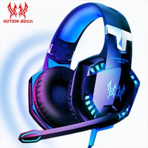 bMd אוזניות Game Headphones Gaming Headsets Bass Stereo Over Head Earphone Casque PC Laptop Microphone Wired Headset For Computer PS4 Xbox
